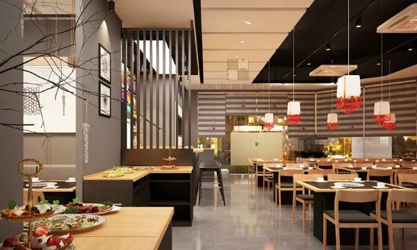 Mẫu quán nướng Hàn Quốc có phục vụ buffet