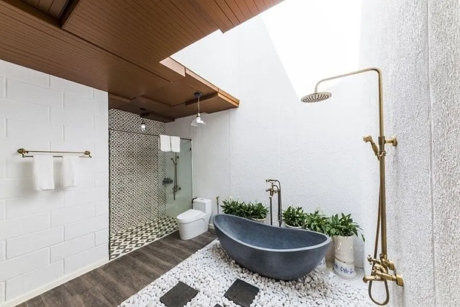 Phòng tắm kiểu sân vườn