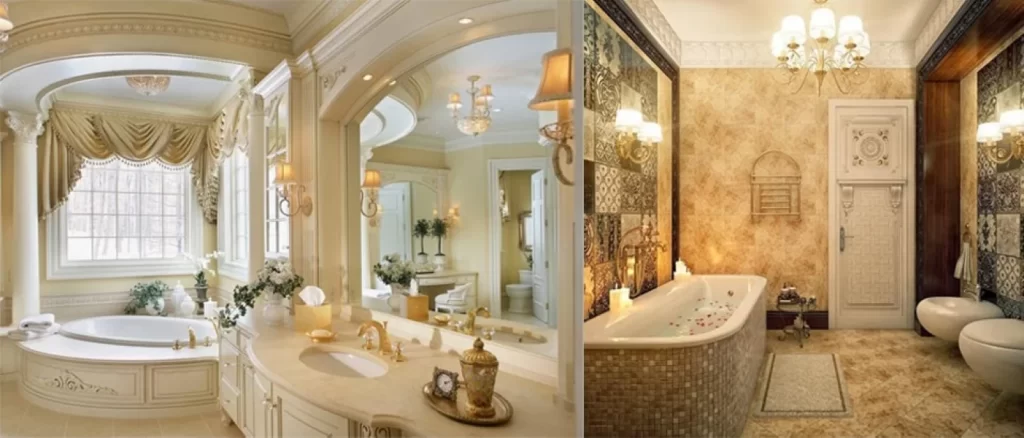Mẫu phòng tắm biệt thự tân cổ điển