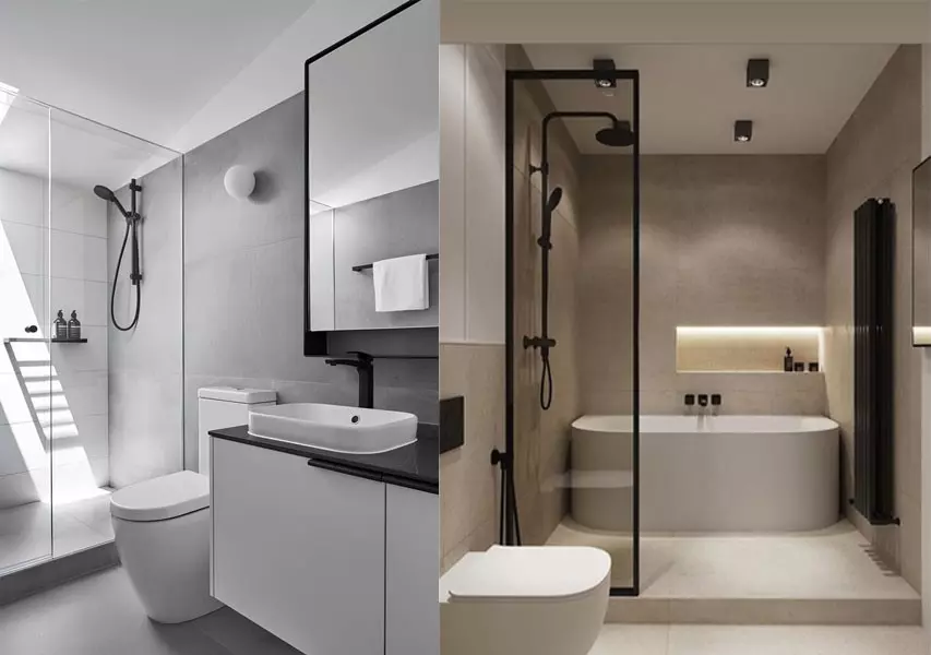 Mẫu phòng tắm phong cách tối giản
