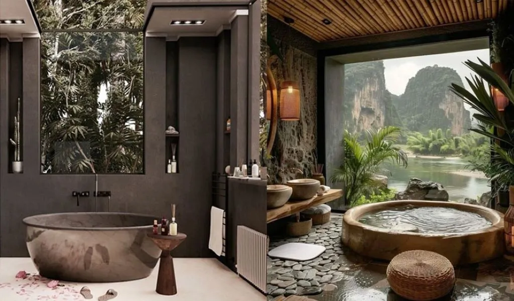 Mẫu phòng tắm phong cách Địa Trung Hải